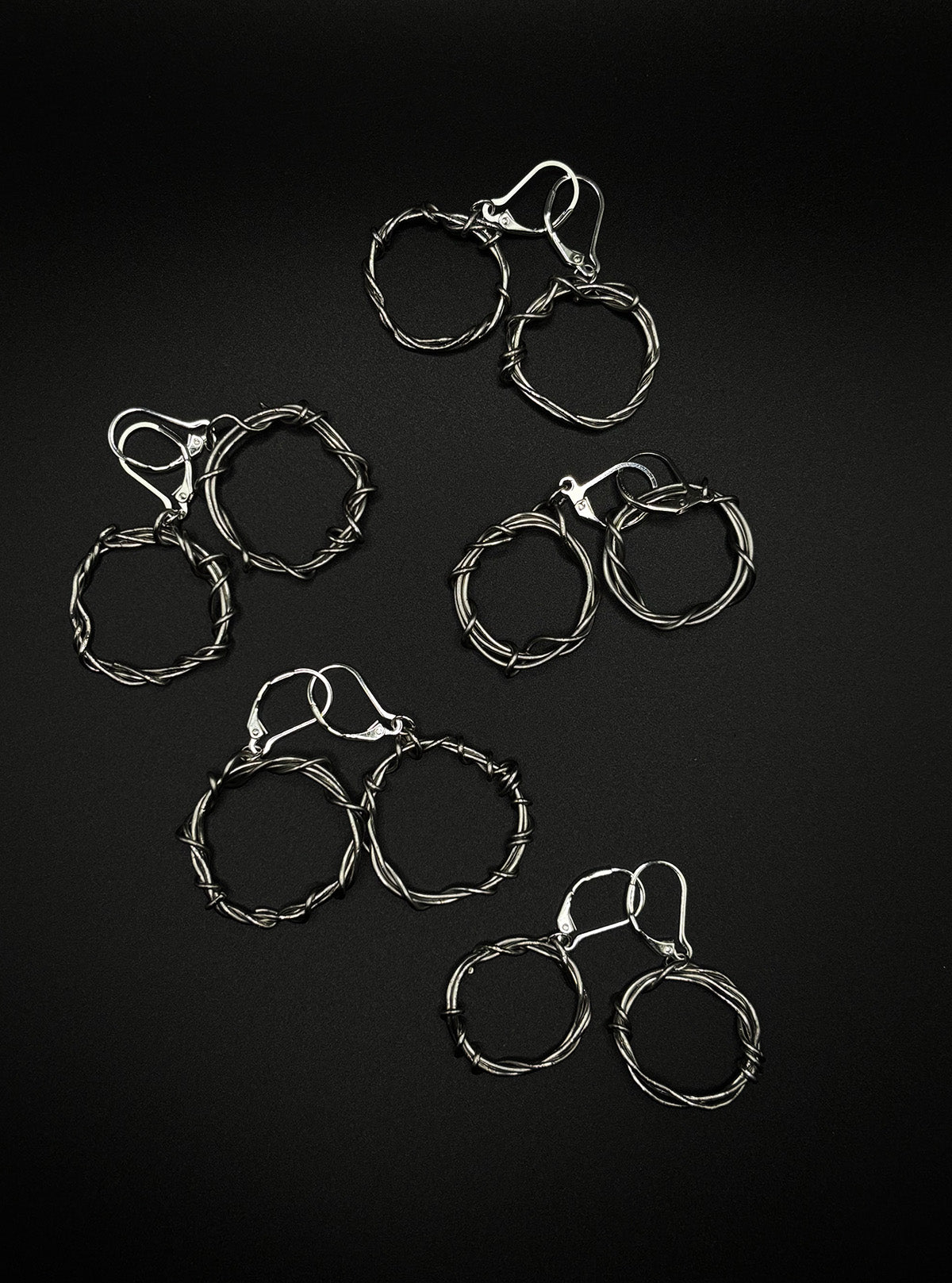 WIRE EARRINGS BIG | stainless