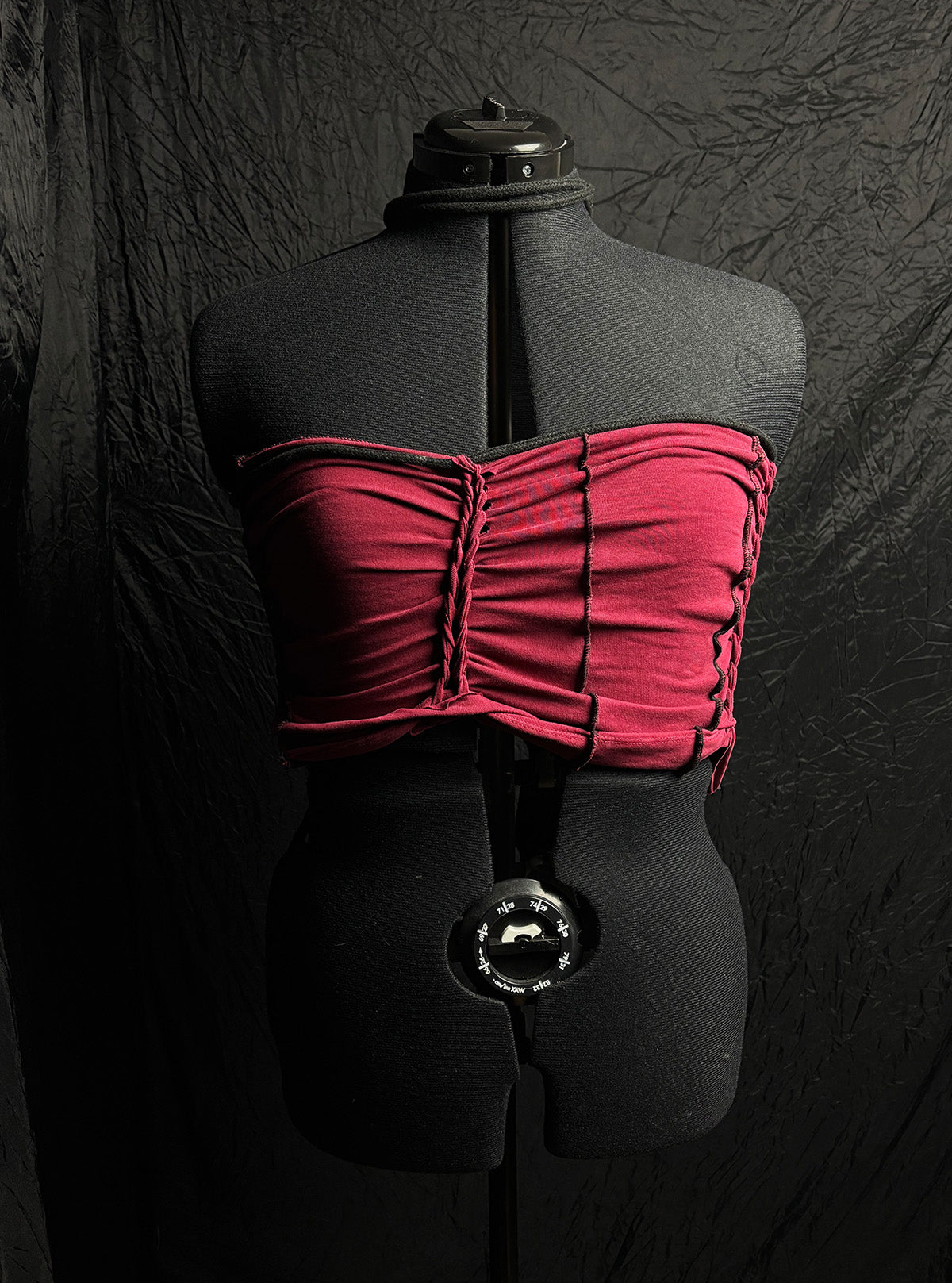 TIED TOP/BANDEAU red