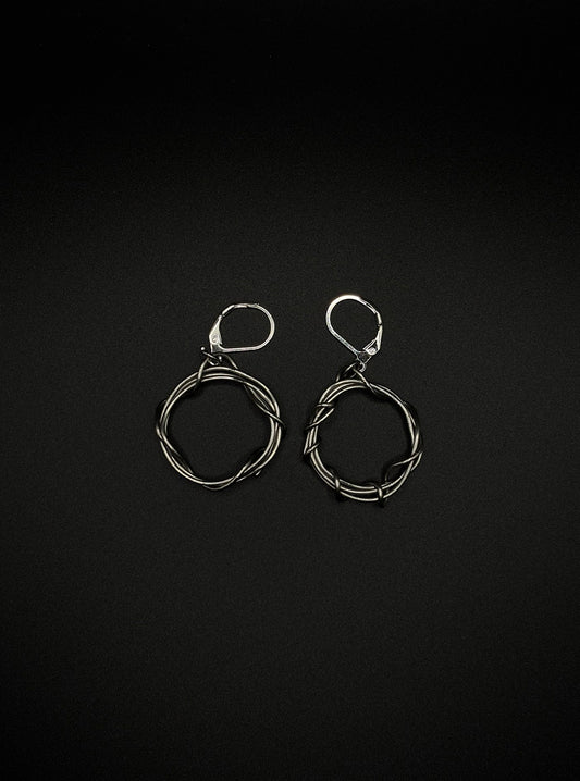 WIRE EARRINGS BIG | stainless