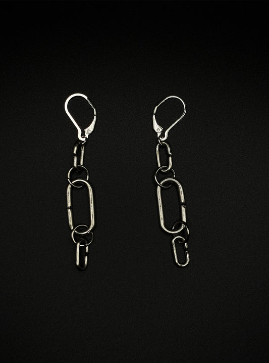 BISM LINK EARRINGS stainless