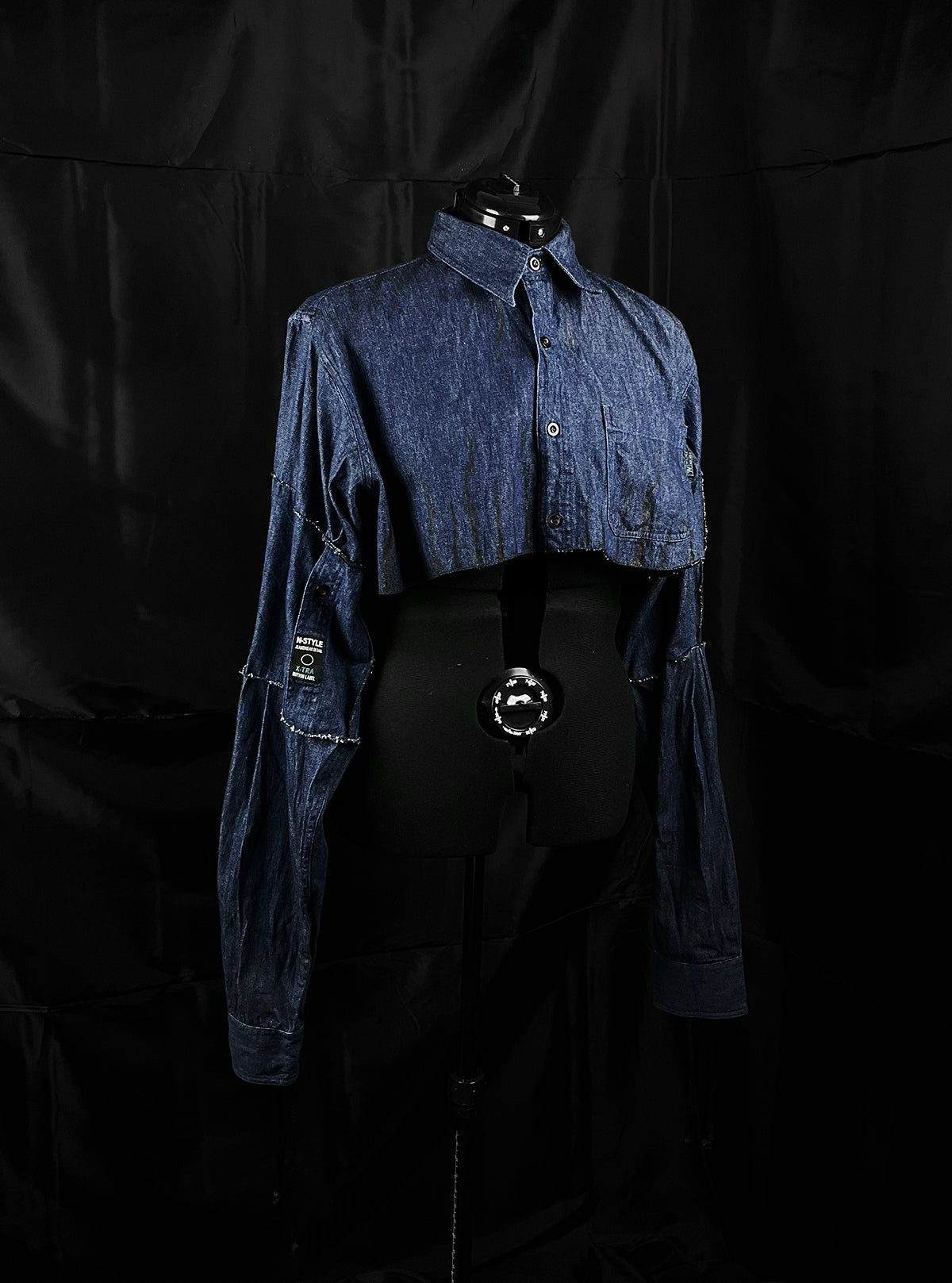 CROP DENIM BLOUSE | 2023