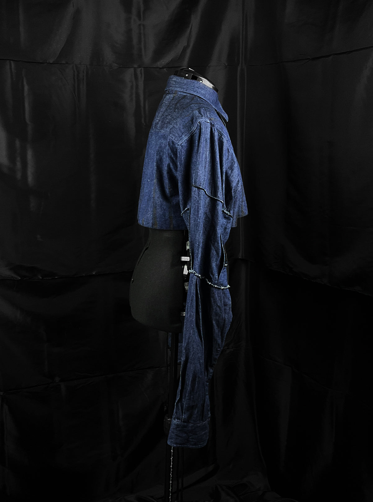 CROP DENIM BLOUSE | 2023
