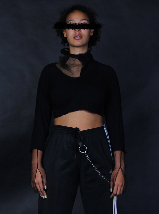 LONGSLEEVE NET CROP TOP | CAPSULE 2022